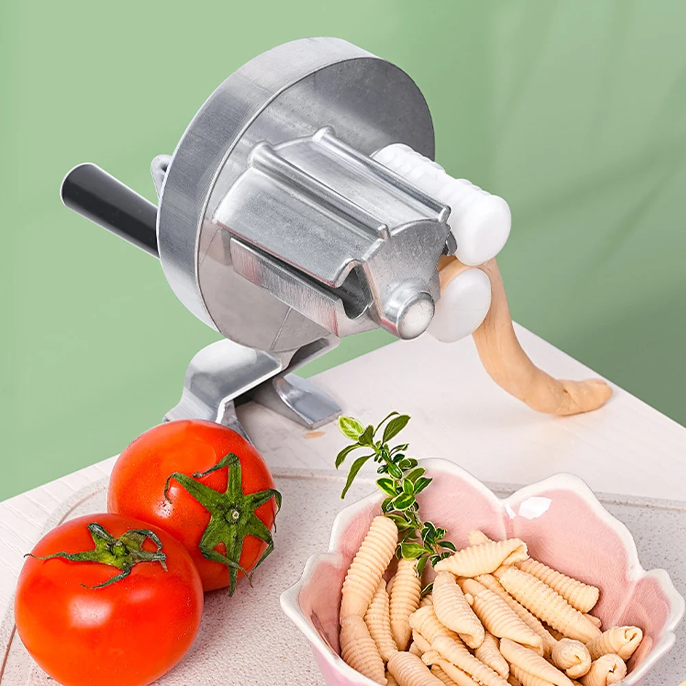 Hand Cranking Noodles Pressing Machine Handmade Spaghetti Pasta Maker Cavatelli Maker Machine for Kitchen Restaurant