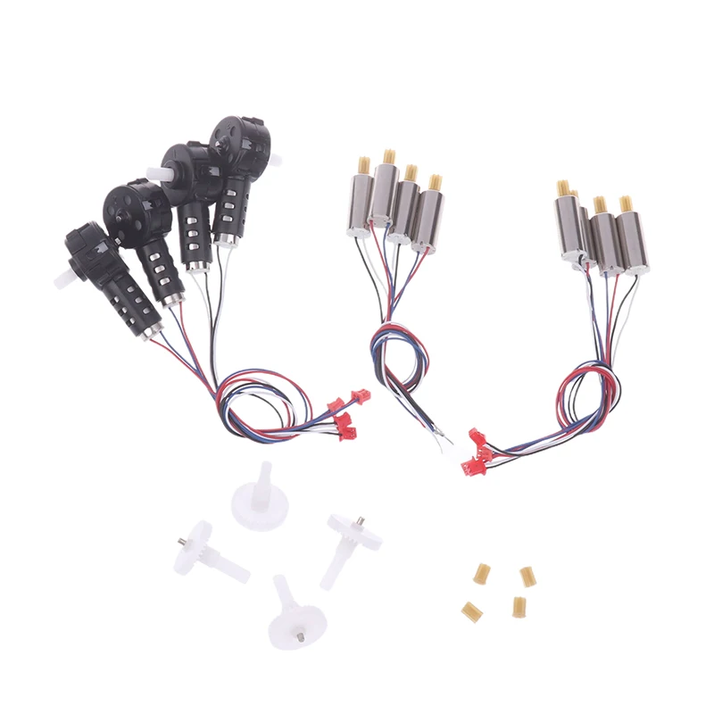 Quatre supports moteur pour drone E88 E99 dans différentes couleurs : noir, blanc, rouge et bleu, pièces de rechange.