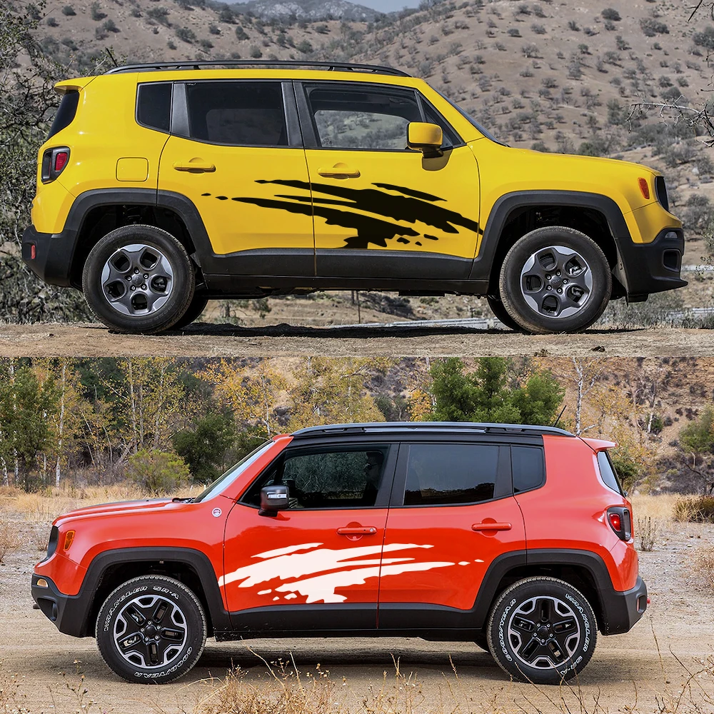 

Auto Racing Sports SUV Stickers Styling Car Both Side Body Stickers Wrap Decals for Jeep Renegade Wrangler DIY Car Accessories