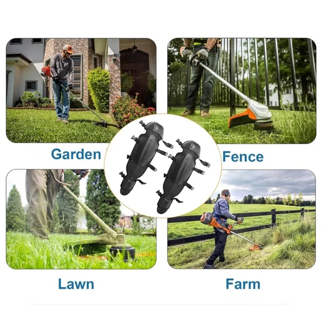 2PCS Thickened Gardening Knee Pads Shin Guards Leg Protectors Mowing Gaiters For Floor Cleaning Weeds Trimming Construction Work 5