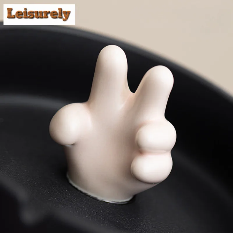 Creative Ashtray Retro Anti-odor And Anti-smoke Ashtray Tobacco Shop Ash Tray Weed Smoking Chinese Tea Set Decoration Supplies