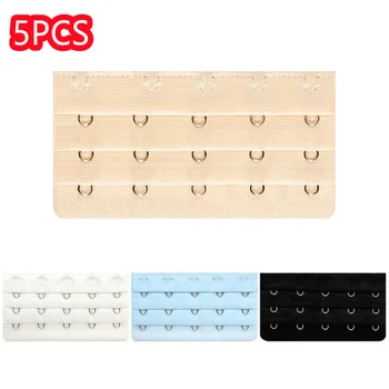 5 pezzi di estensione della cinghia di estensione del reggiseno 3 ganci 5 file intimo donna estensori del gancio del reggiseno allungato accessori da donna