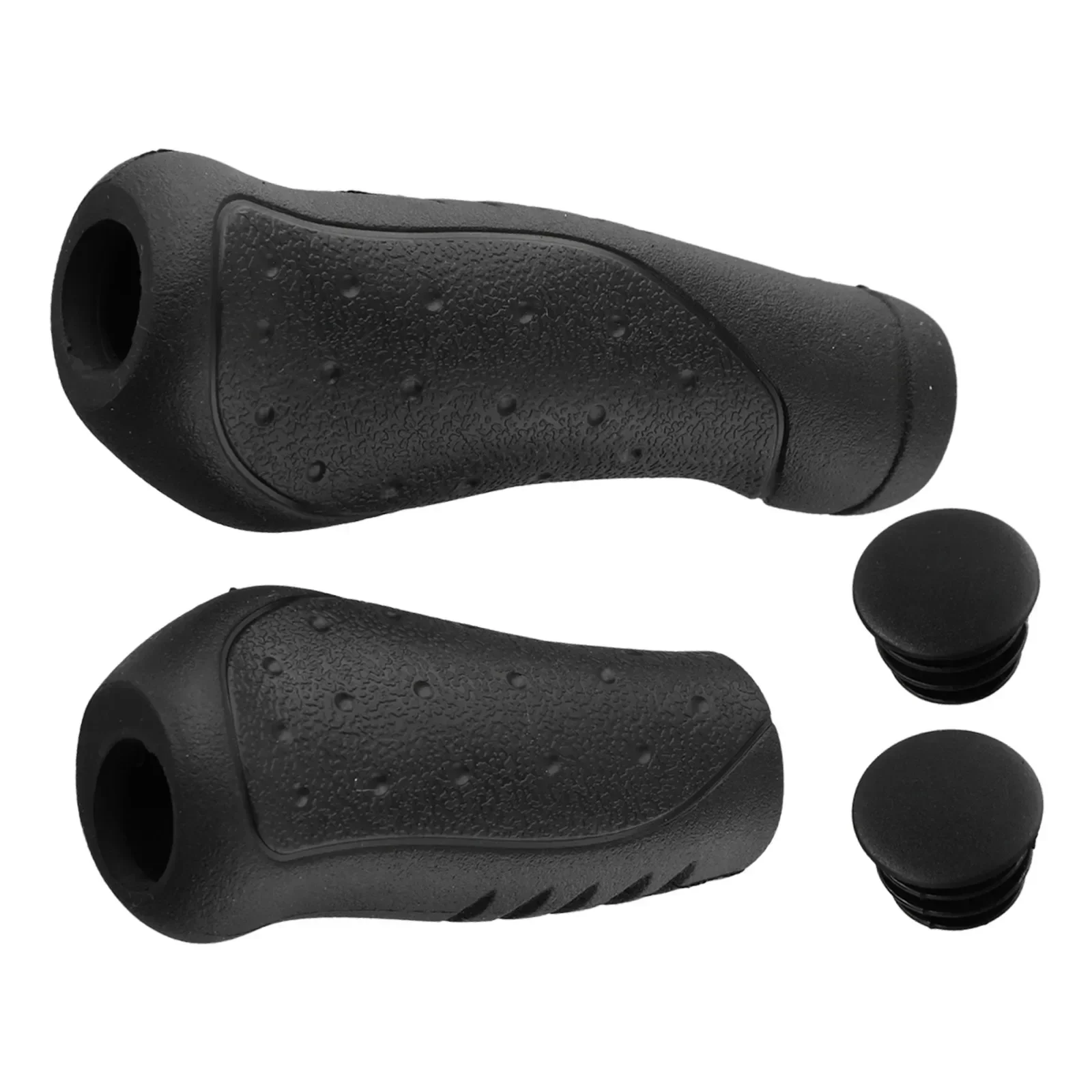 1Pair Mountain Folding Bicycle Handlebar Grip Long/Short Shift Black Handle Grips MTB Bike Practical Replacement Accessories