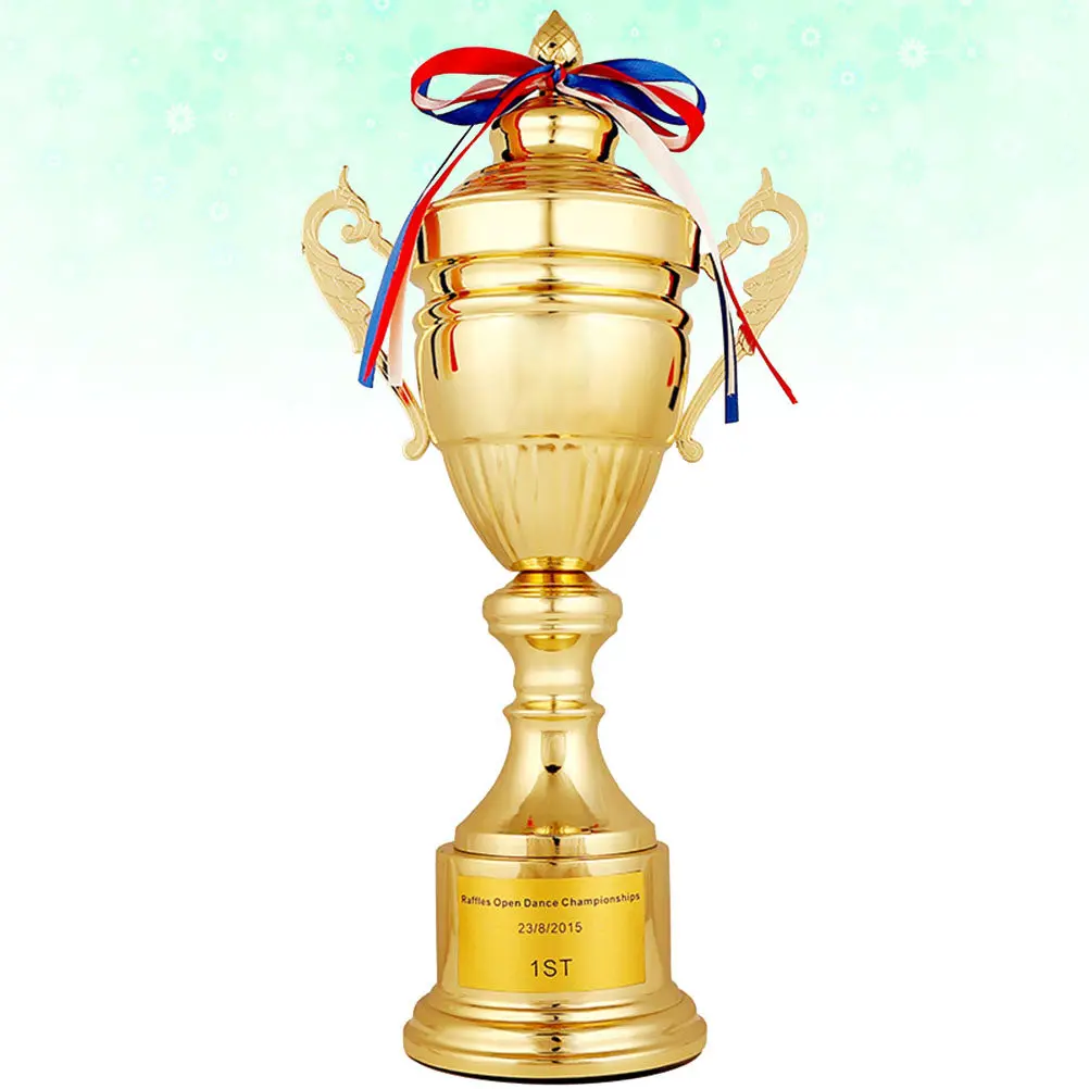 골든 크리에이티브 어워드 트로피 37cm 금속 베이스 시상식 상패 파티 선물 교실 스포츠 연회 대회 선물