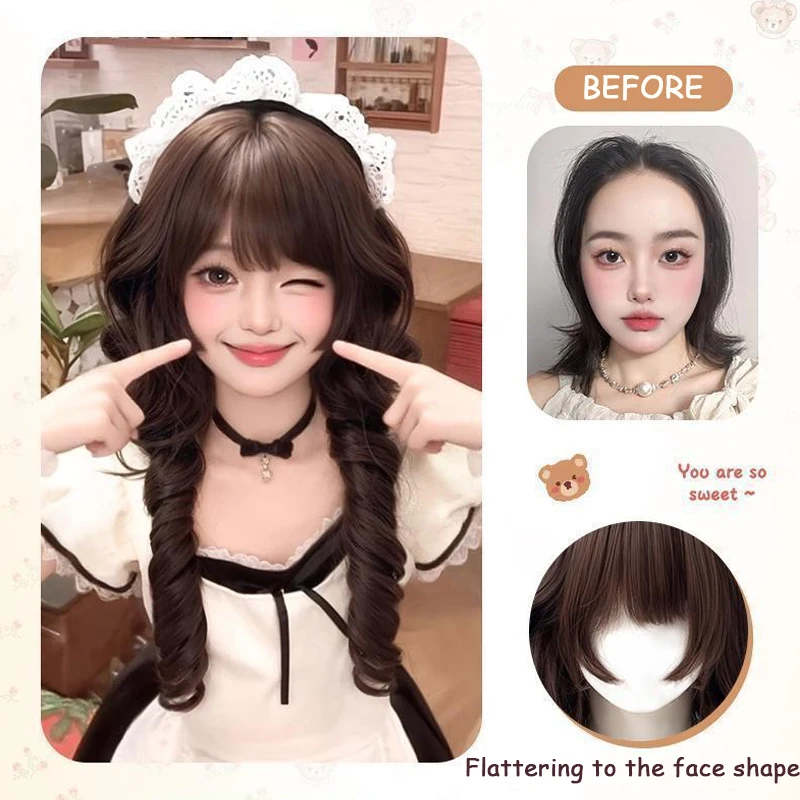 Synthetic Brown Wigs Cosplay Wig