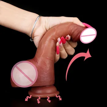 Lesbian Strapon Penis Knot Ejaculation Realistic Squirting Dildo For Women Masturbator Silicone Fake Big Dick SM Sex Toy Product 3