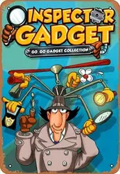Retro Inspector Gadget TV Show Tin Sign - Vintage Wall Decor and Children's Gift - 20x14cm