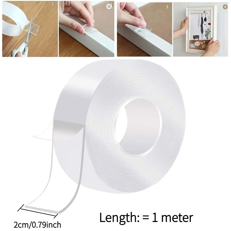 Adhesive Double-Sided No-Trace Stickers - Pack of 100