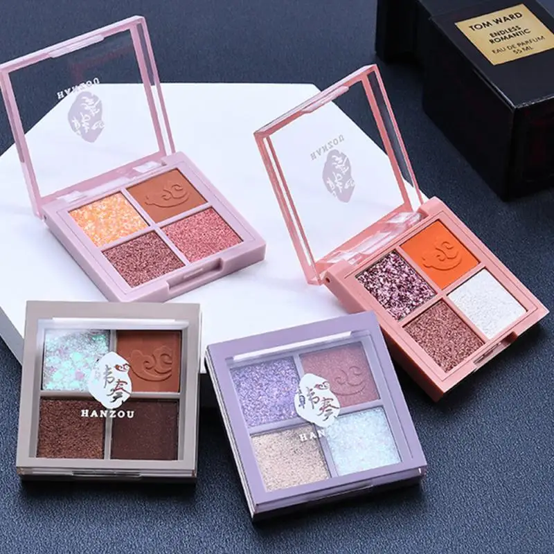 

4/9 Color Optional Eyeshadow Plate Pearlescent Matte Easy To Color Eyeshadow Easy Makeup Cosmetics No Fly Powder Beauty Makeup