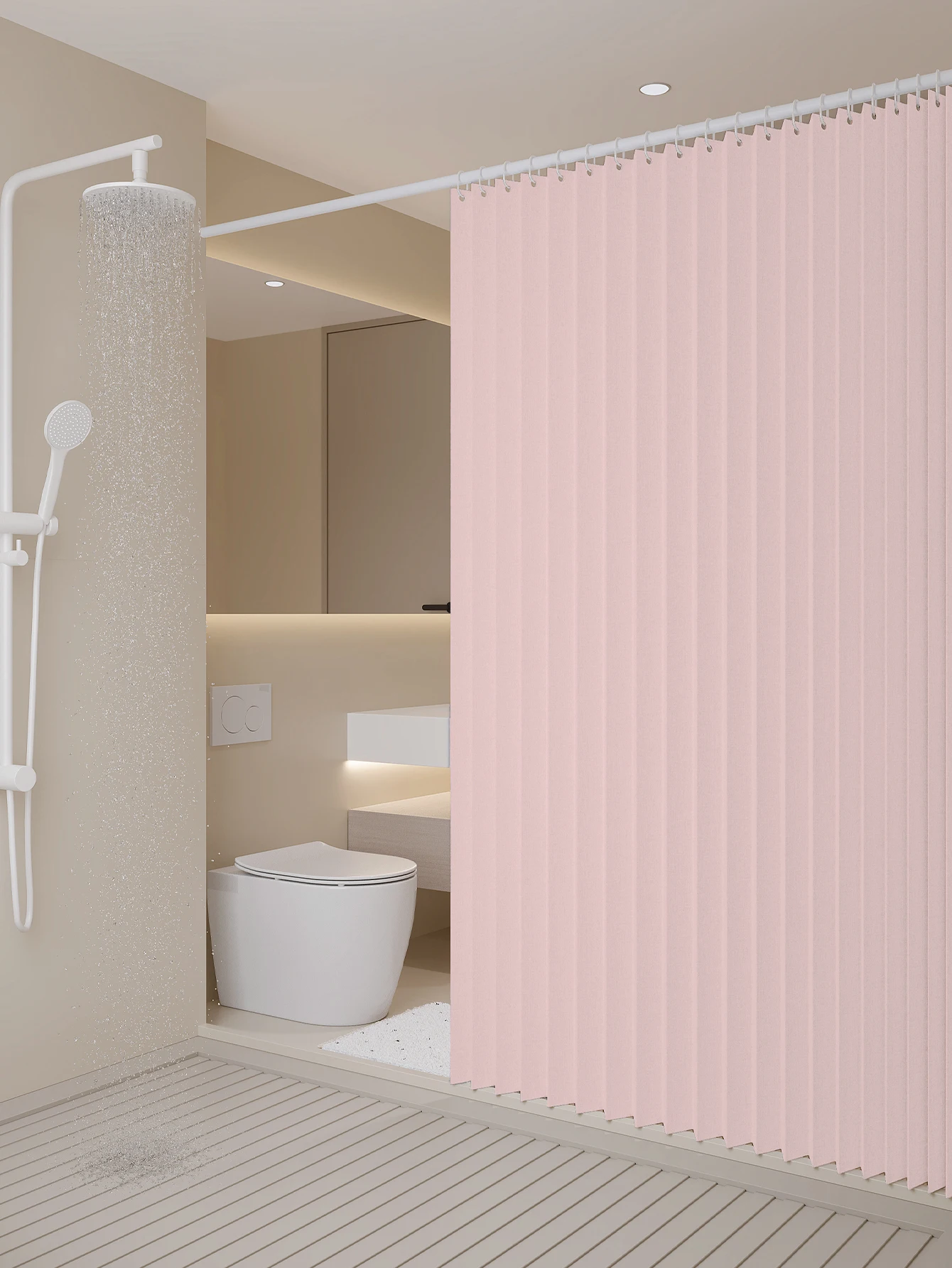Shower Curtains 1PC folding curtain series shower curtains suitable for bathrooms