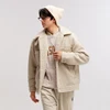 Semir Jacket Men Plush Outerwear 2024 New Couple Solid Color Versatile Loose Imitation Lamb Wool Winter Outfit Neutral Style 5
