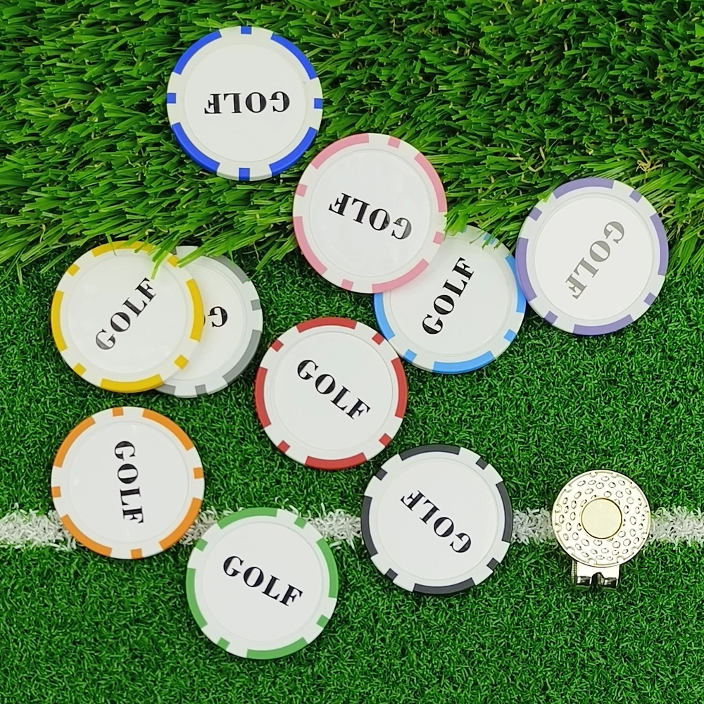 10Pcs 골프 공 마커 캡 홀더 10 색 골프 위치 마커 내구성 골프 액세서리 남성과 여성을위한 완벽한 골프 선물