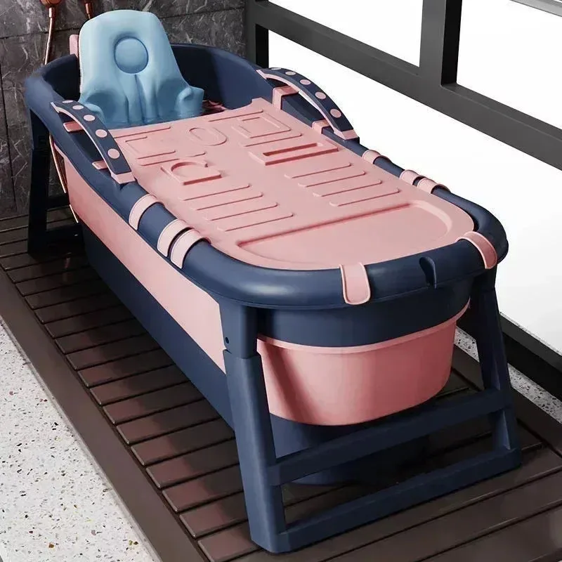 Baignoires portables pliantes modernes, bain de glace à la maison, piscine pour adultes, baignoire à remous intérieure simple, grande baignoire complète en plastique