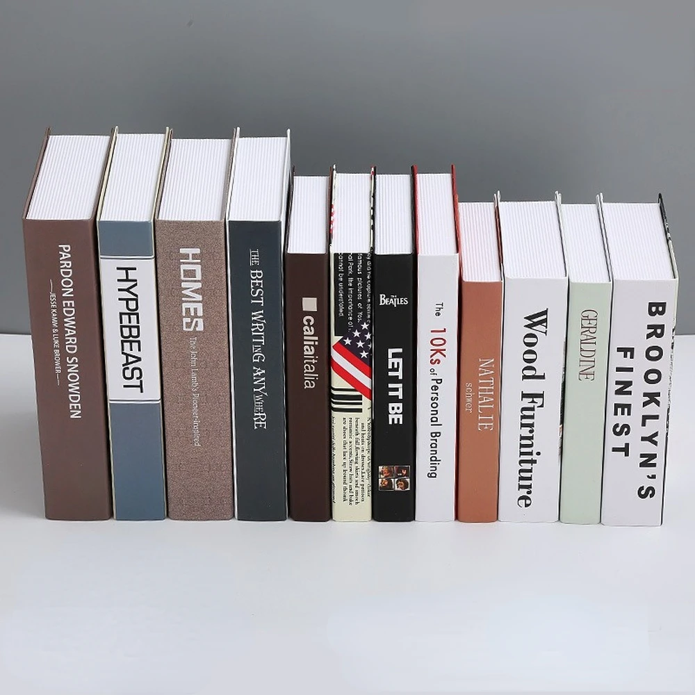 Luxury Decorative Fake Books Nook For Coffee Table Designer Books Home