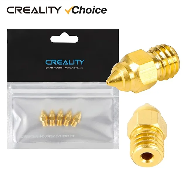 Creality 5개/세트 고정밀 황동 노즐: 3D 프린팅의 품질 향상