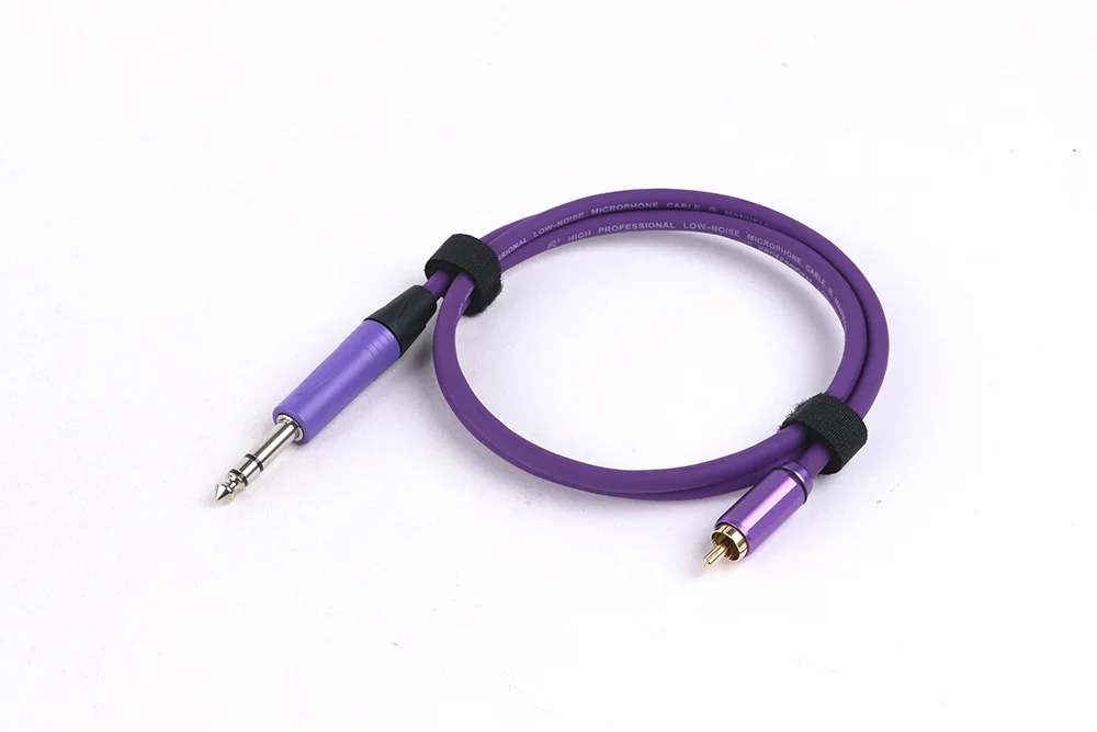 1/4 Zoll auf RCA-Kabel, 1/4 Zoll TRS auf RCA-Audioleitung, 6,35 mm Stereo-Buchse auf RCA-Kabel für AV-Receiver, Lautsprecher, Verstärker, Heimkino – Detail 10
