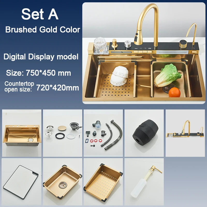 Set A-Brush Gold