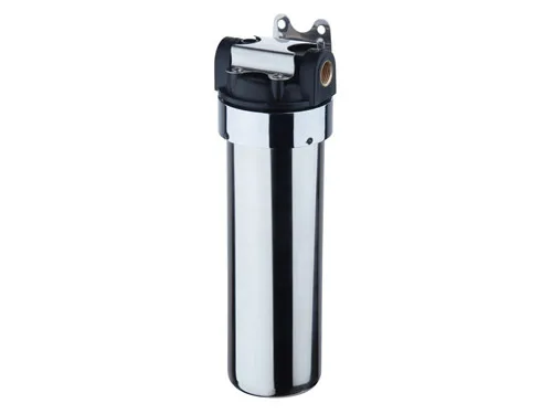 10 inches stainless steel housing brass port water filter parts with wrench 3/4"
