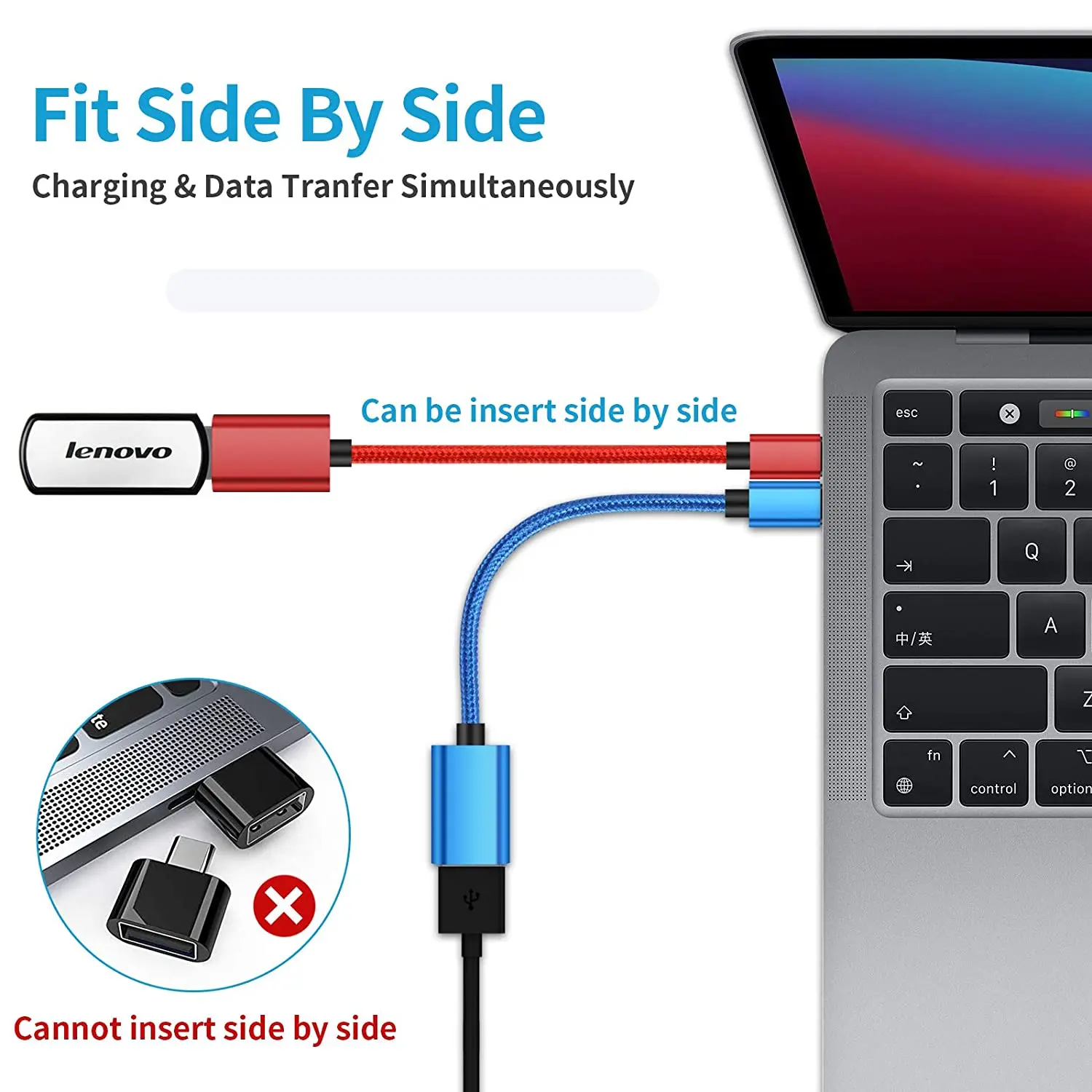 Universal USB-C to USB-A 3.0 OTG Adapter Cable