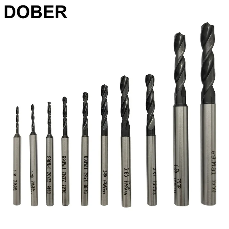 DOBER 1pcs Powder Equivalent Shank Drill Fried Dough Twists Drill 1.1-5.55 Can Process Carbon Steel/stainless Steel/alloy Steel