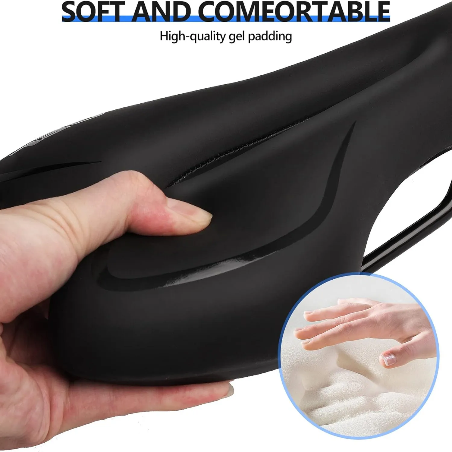 Bicycle Saddle Comfortable Soft Breathable Cycling Bicycle Seat Cushion Pad with Ergonomics Design bicycle saddle bicycle seat cushion bike riding cushion
