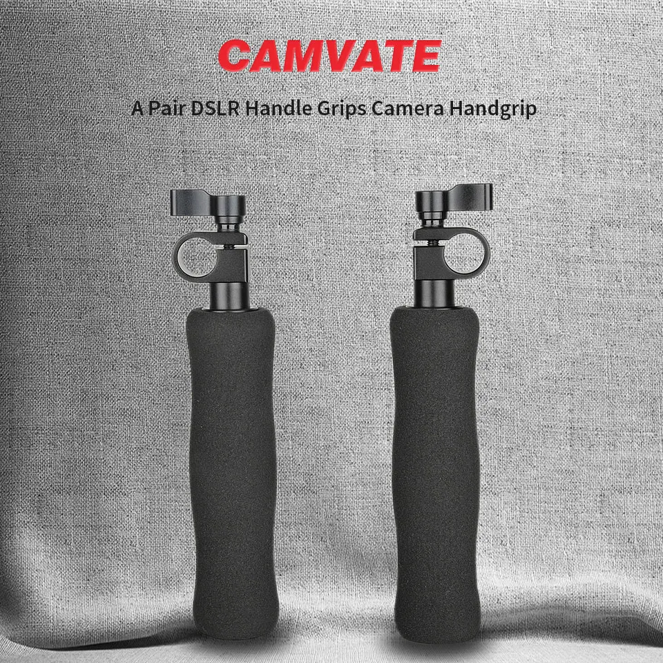 da câmera handgrip com 15mm adaptador de