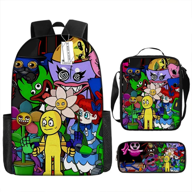 Roblox Rainbow Friends Black Anime Backpacks Poly/Cotton Blend Polyester  Anime Bag Anime Merchandise - Costumeslive.com