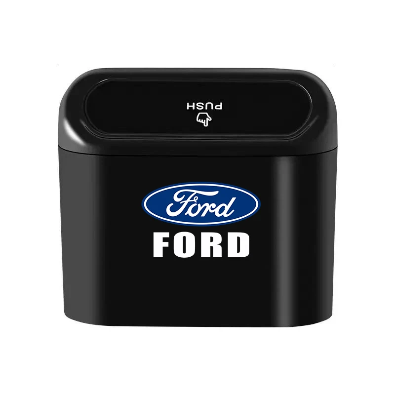 Portable Car Storage Box Car Trash Can Garbage Box Trash Bin For Ford Focus Mondeo Kuga Fiesta MK7 Escort Explorer Edge 2 4 MK2
