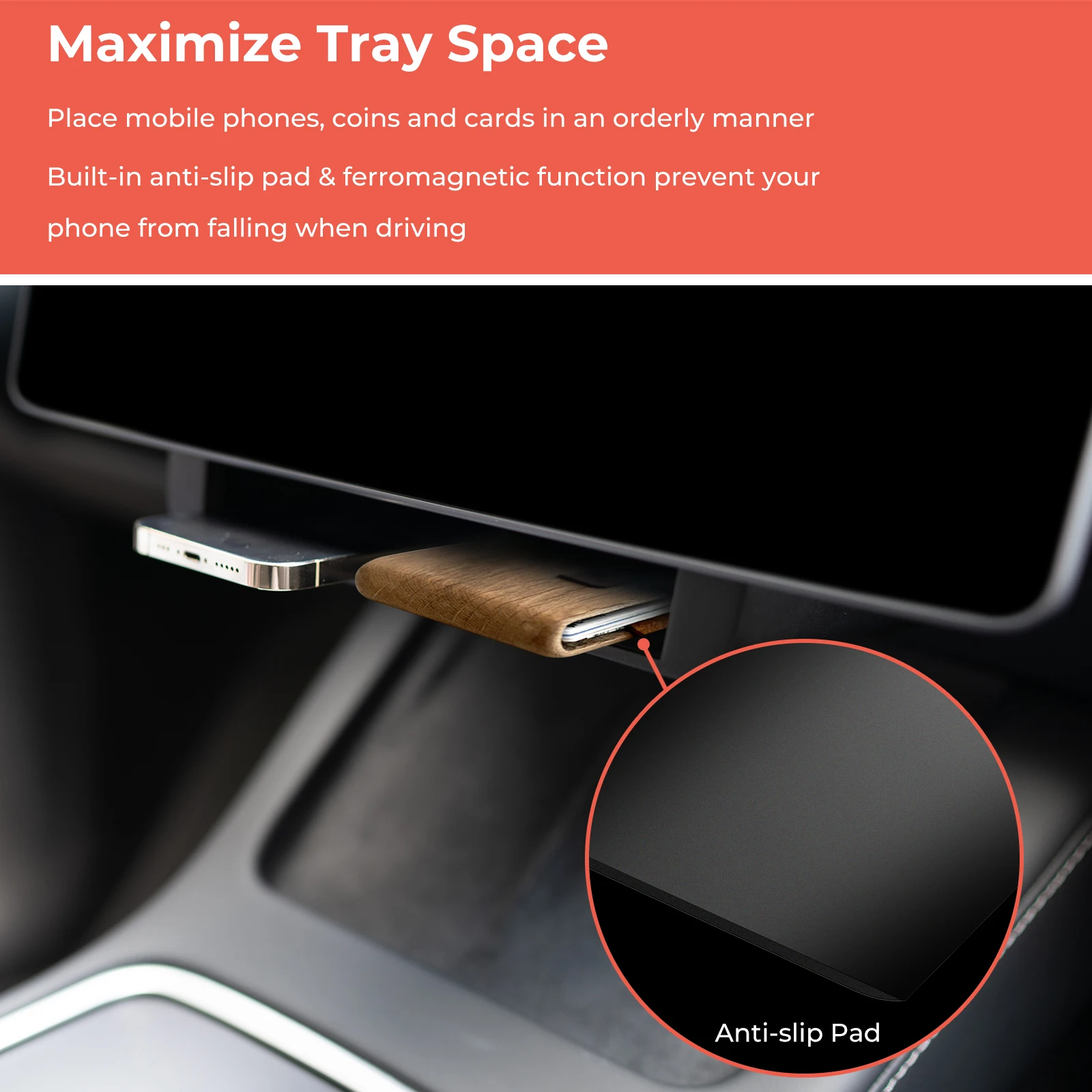 Für Tesla Modell 3 Y 2018-2023 Bildschirm Lagerung Box Magnetische Magsafe  Tissue Box Center Konsole Hinten Organizer Fach hinter Dashboard -  AliExpress