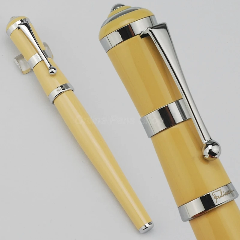 Fuliwen 2051 Metal Elegant Style Beige Roller Ball Ballpoint Pen Silver Trim Refillable Ink Pen Writing Pen Writing Gift Pen blackout roller blind beige mk06