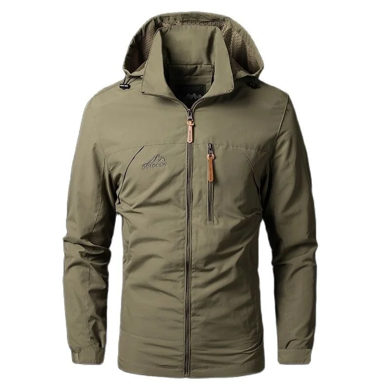 Men's Knitted Windbreaker Coat Cold Waterproof Jackets Custom Logo Sports Sweat-shirts Down Light Winter Free Shipping Hooded