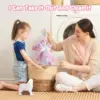 Plush Puppy Electronic Interactive Toys with 6 PCS Accessories Walking Barking Pretend Dress Up Stuffed Animal Pony 6
