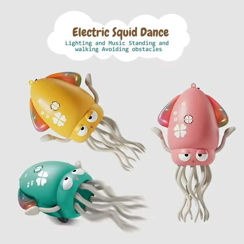 Dancing Octopus Interactive Toy with LED lights, music, and 8 legs for active kids’ fun