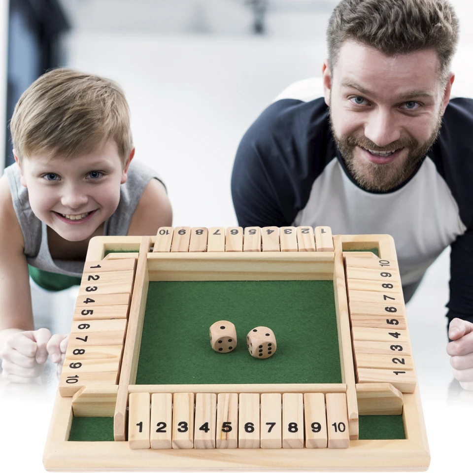 2〜4人用の木製ボードゲーム,1〜10の数字の木製ボードゲーム - AliExpress