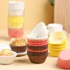 100pcs Disposable Muffin Cups Egg Tart Molds Heat Resistant Cupcake Cups Thickened Paper Cupcake Liners Tart Molds Baking Tools 5