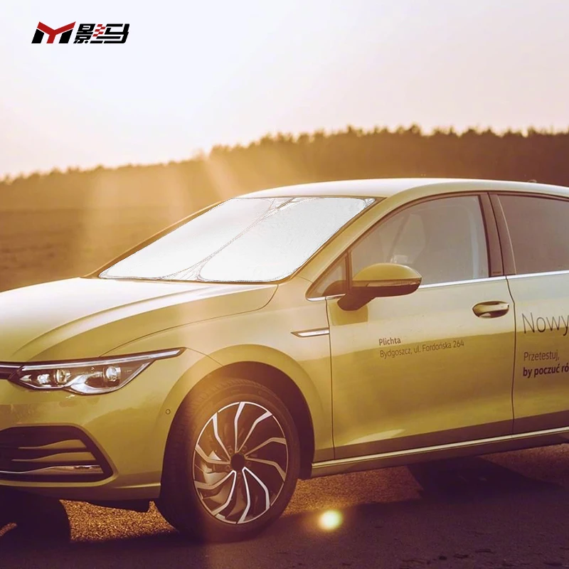 폭스바겐 골프 8 mk8 gti pro R-Line용 접이식 전면 윈드 실드, 자동차 햇빛 차단, 핫 햇빛가리개