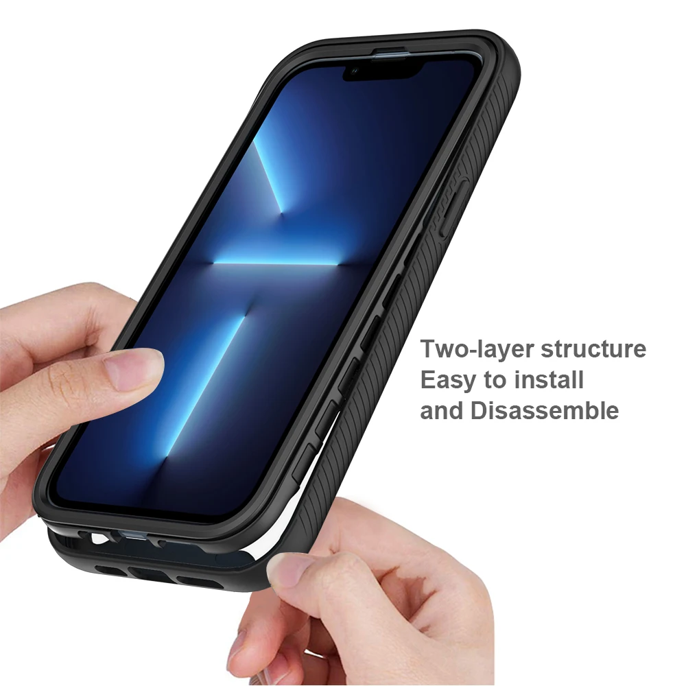 Hybrid Rugged Armor Shockproof Transparent Acrylic Back Case