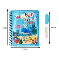 Magical Book Water Drawing Montessori Toys Reusable Coloring Book Magic Water Drawing Book Sensory Early Education for Children 6