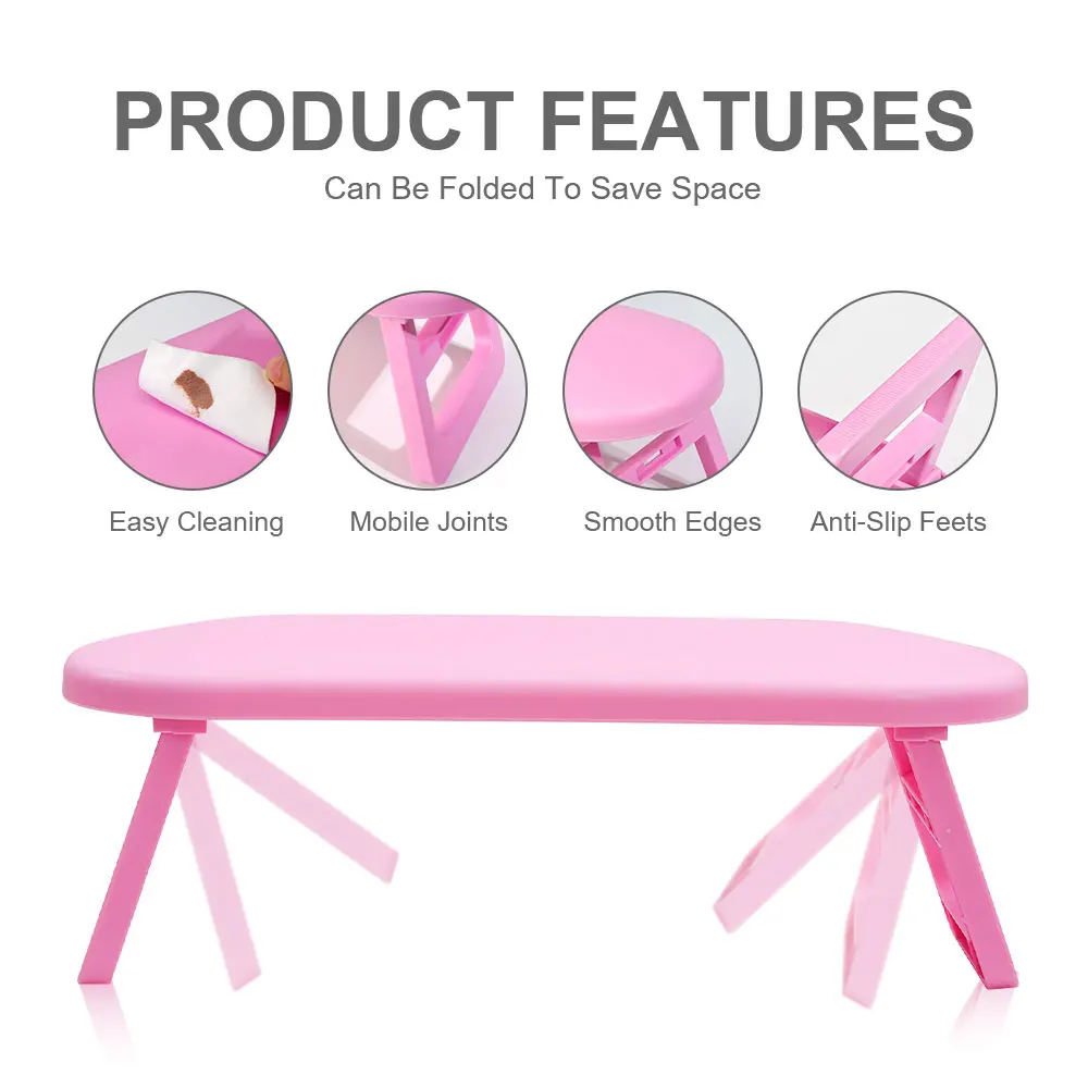 Nail Art Tool Nail Hand Rest Nail Arm Rest Nail Art Hand Pillow Nail Art Table Mat Folding Nail Hand Manicure Rest Arm Stand Pillow Cushion Holder Practice Salon Table Desk Armrest Sponge Support Mat Polish Tool