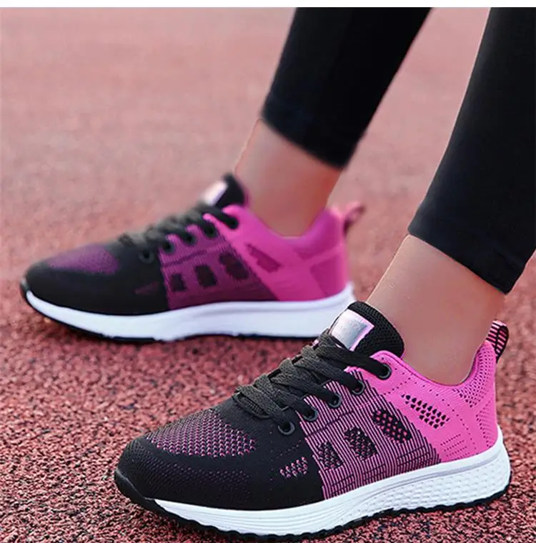 2024 New Fashion Sneakers For Women Breathable Trainers Outdoor Women Sneakers Mesh Fabric Lace Up Female Footwear Shoes Women 10