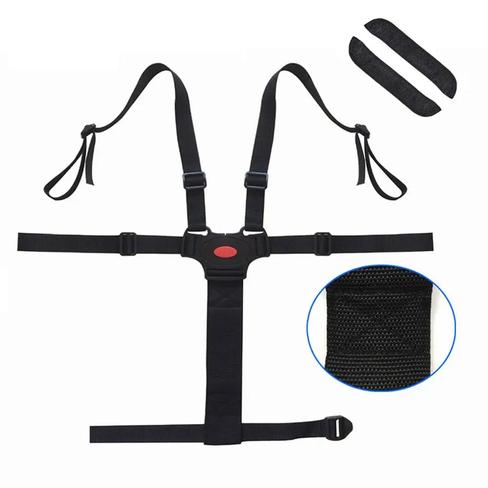 Strap Child Dining Chair 5 Point Harness Safe Belt Baby Stroller Safety Belt Child Pram Seat Belt Pushchair Strap Harness