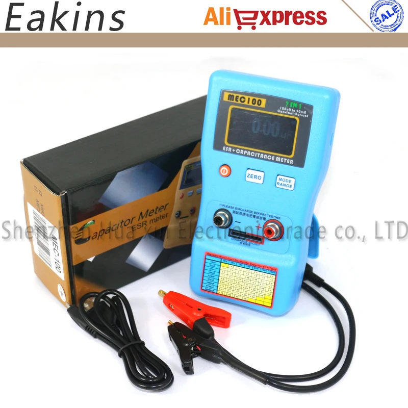 2IN1AutorangingCapacitorESRLowOhmCapacitanceMeterConstant