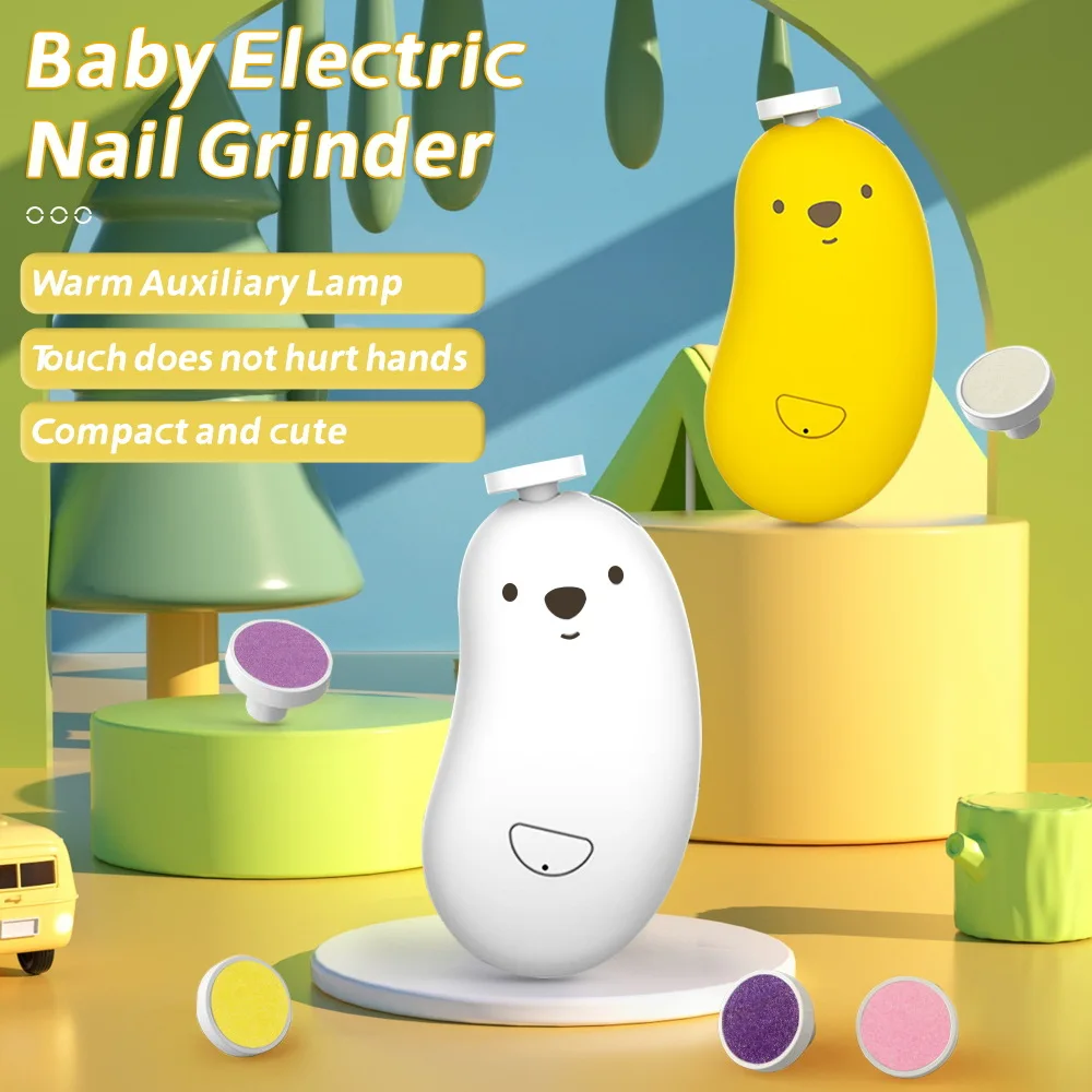 Electric Nail Polisher Baby Nail Polish Machine Mini Handheld Portable File Baby Trimmer
