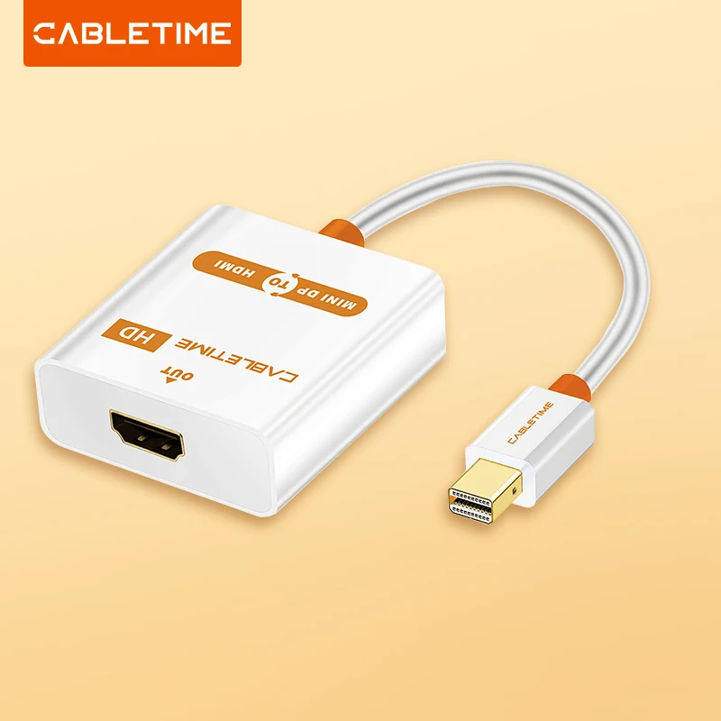 Cabletime Thunderbolt Mini Dp A Hdmi Adattatore Attivo M/F Mini Displayport A Cavo Hdmi Per Macbook Pro Air Imac Proiettore C065