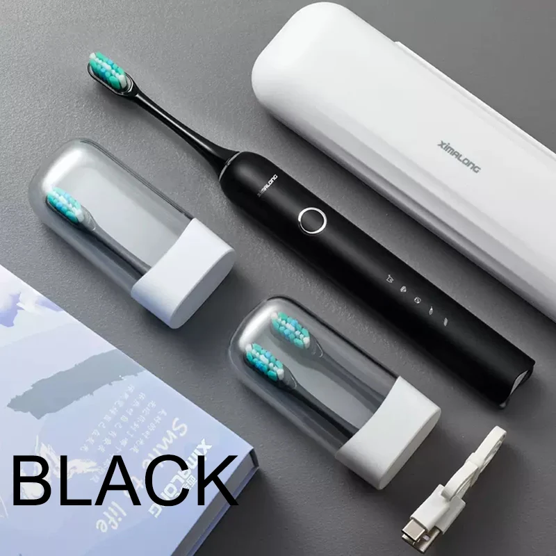 thumbnail image 1 of Cilandar T7 Sonic Cepillo de dientes eléctrico Recargable para hombre Cuerpo completo IPX7 Impermeable Juego para parejas Estilo empresarial, 1 of 5