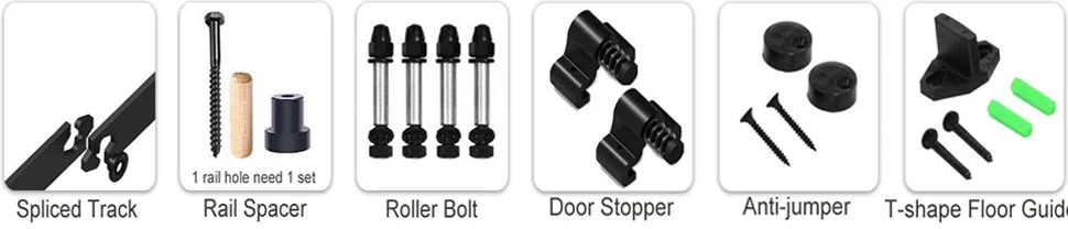 Kit Hardware Porta Celeiro com Rolha