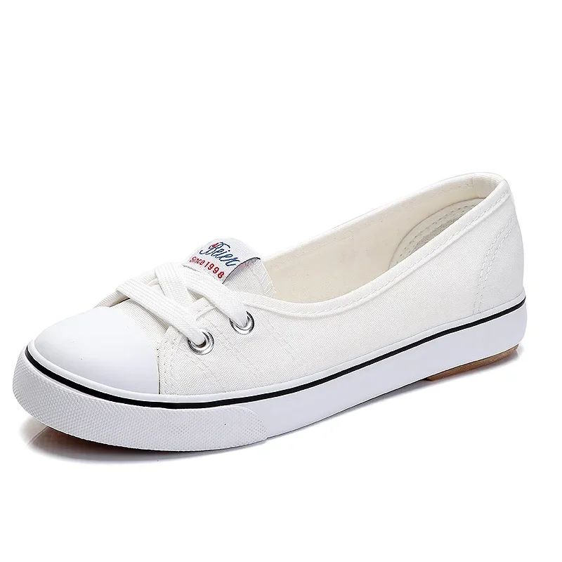 

Women's Canvas Shoes Small White Shoes Women Shallow Cut Shoes Summer Flat Shoes Sport Casual Ladies Shoes Soft Shoessneakers