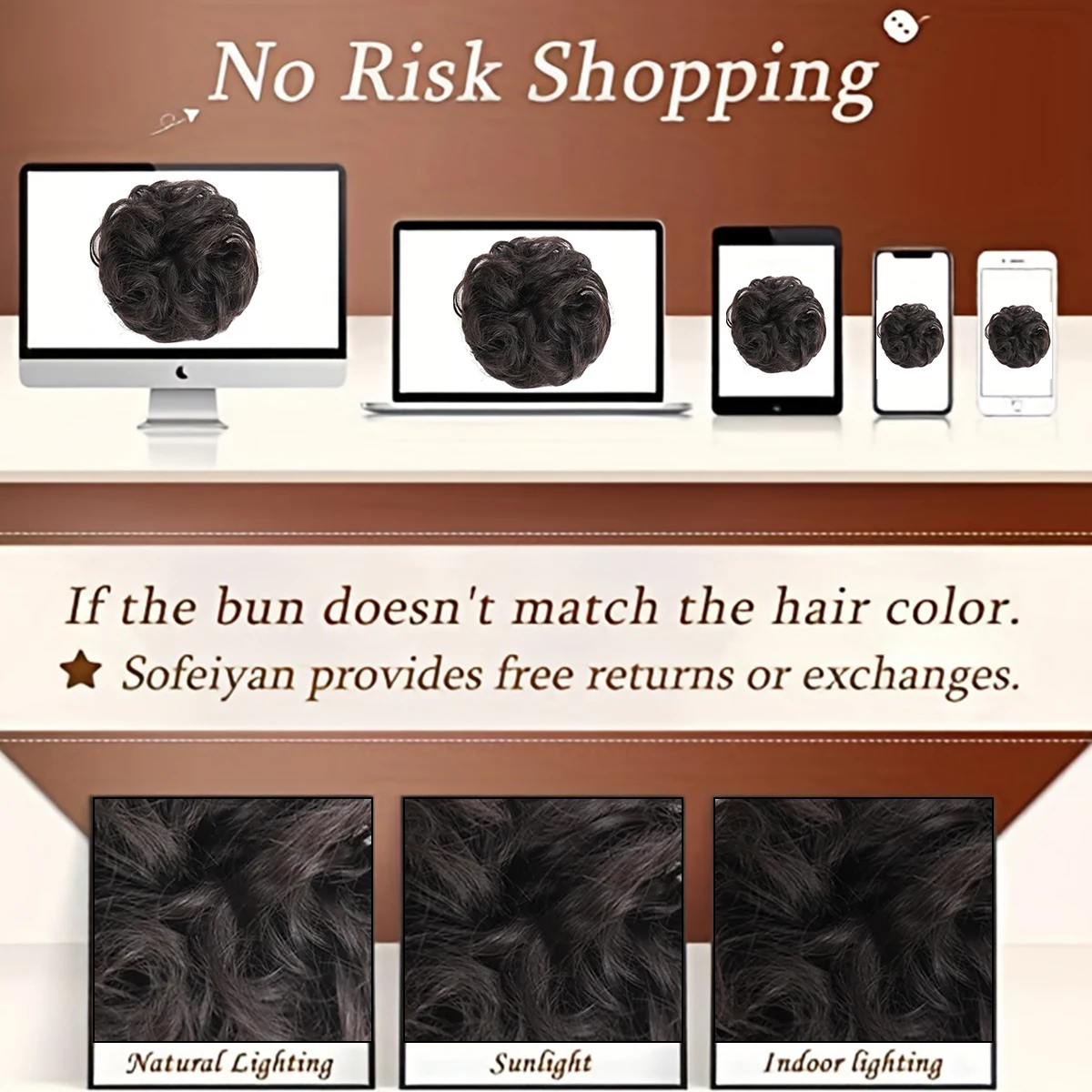 Curly Claw Clip-In Bun Hairpiece Chic Tousled Updo  Designed for Caucasian Women with This Stylish Synthetic Chignon