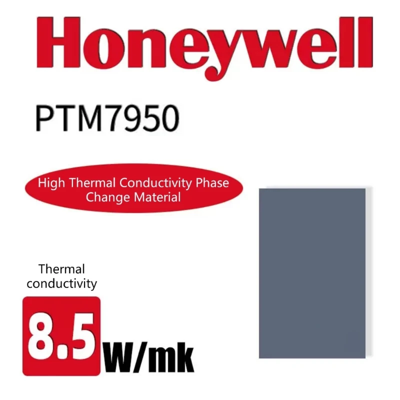 

Новинка 2023, термопрокладка Honeywell- PTM7950 8,5 Вт/мК для компьютера, ноутбука, графического процессора, силиконовая прокладка для отвода тепла с изменением фазы