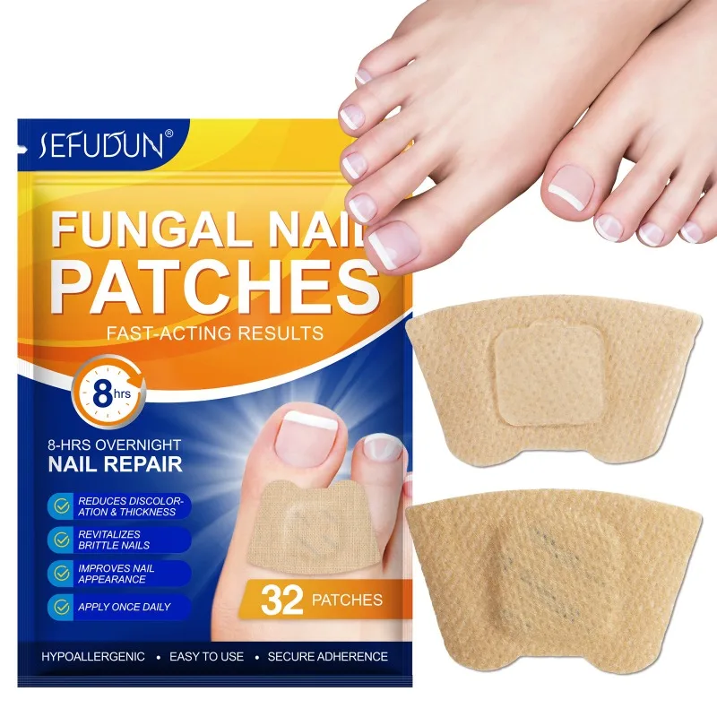 21/32Pcs Toenail Fungus Patch Nail Repair Patches Nail Ingrown Correction Sticker Discolored Damaged Nails Foot Care Tool